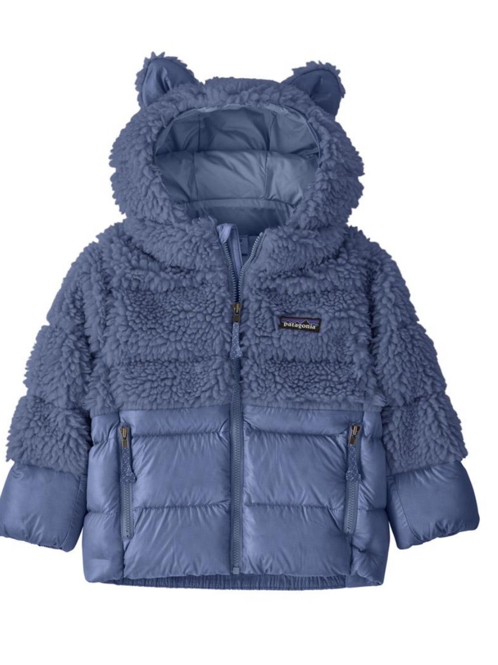 PATAGONIA HI LOFT FURRY FRIENDS JACKET CURRENT BLUE - 2T